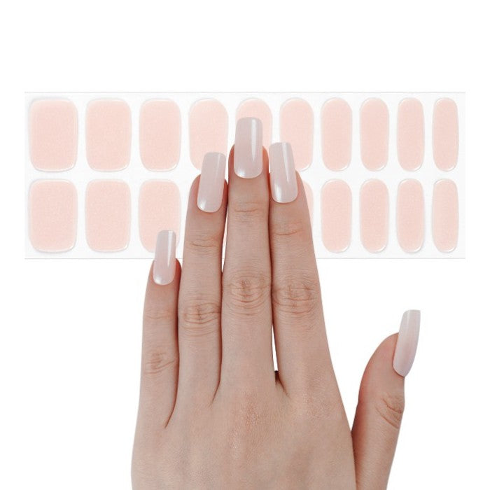 Sticker sheet displaying Glazed Donut semi-cured gel wraps in various sizes, ensuring a perfect fit for a seamless application.